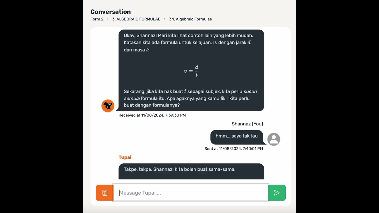 Tupai Interactions Video