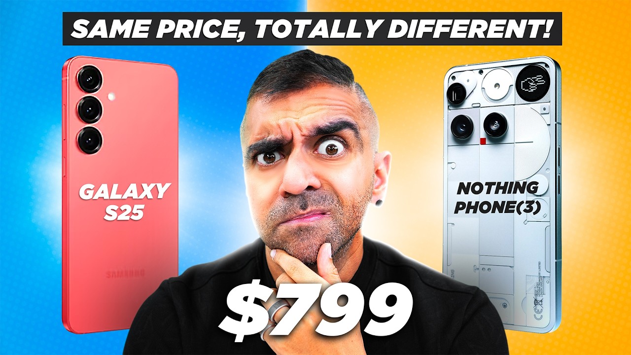 Nothing Phone (3) vs Samsung Galaxy S25: Same Price, But One Phone Is Playing You!