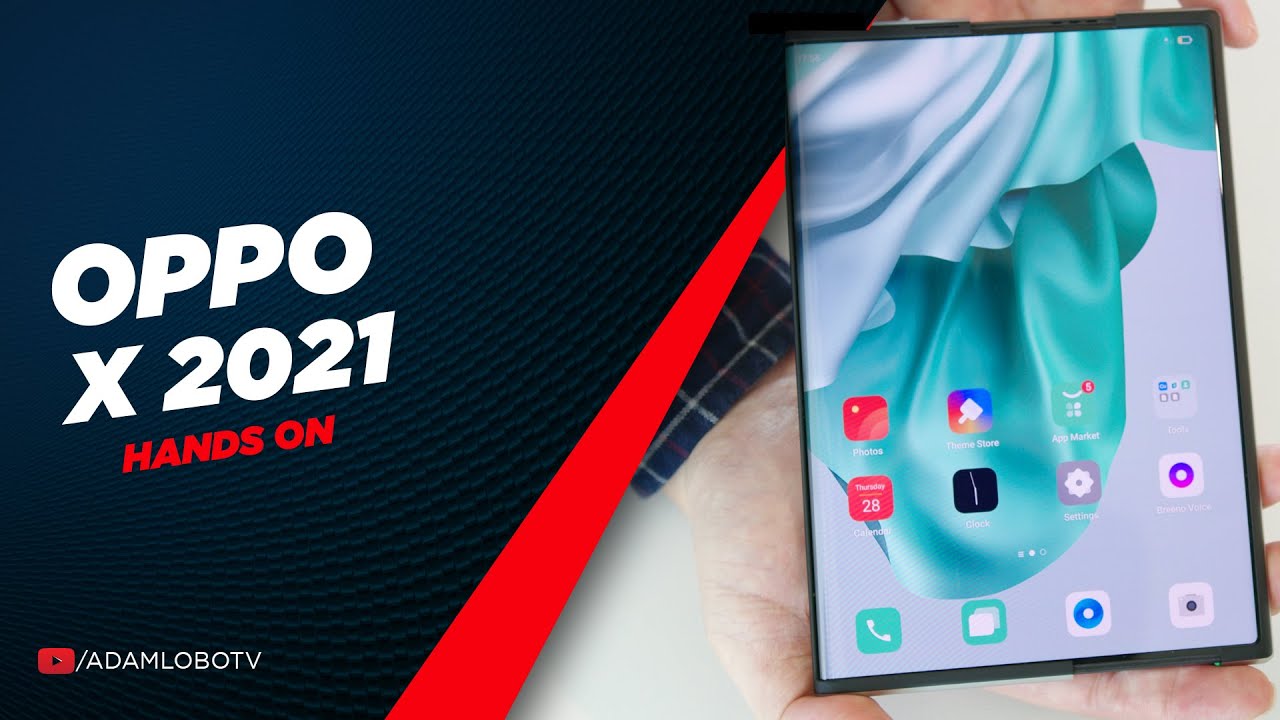 World's FIRST Rollable Smartphone! - Oppo X 2021 - Hands On!