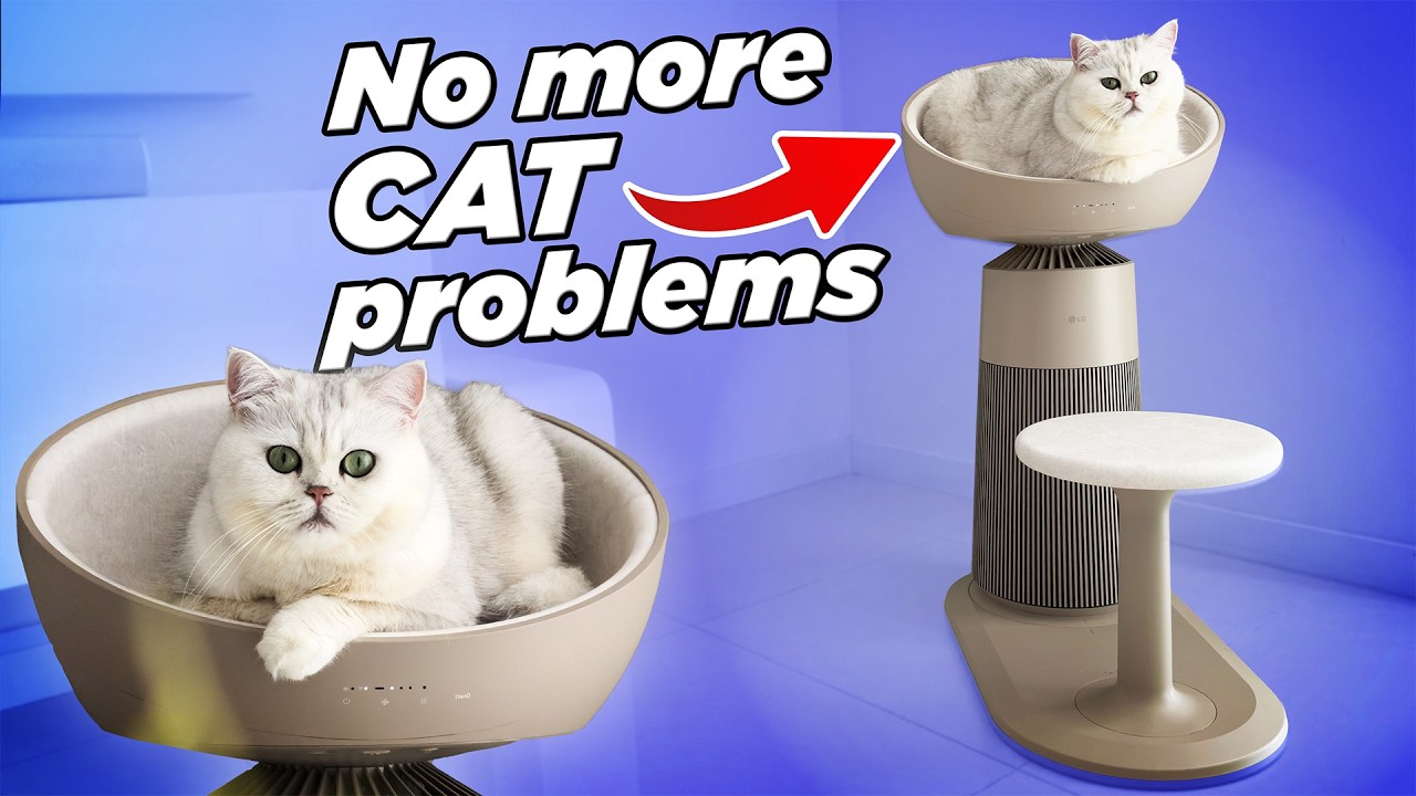 Cat Owners Need This: LG PuriCare™ AeroCatTower Air Purifier
