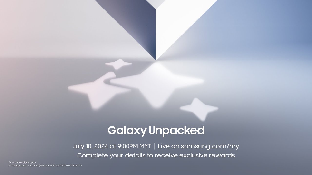 Invitation for Galaxy Unpacked July 2024 | Samsung
