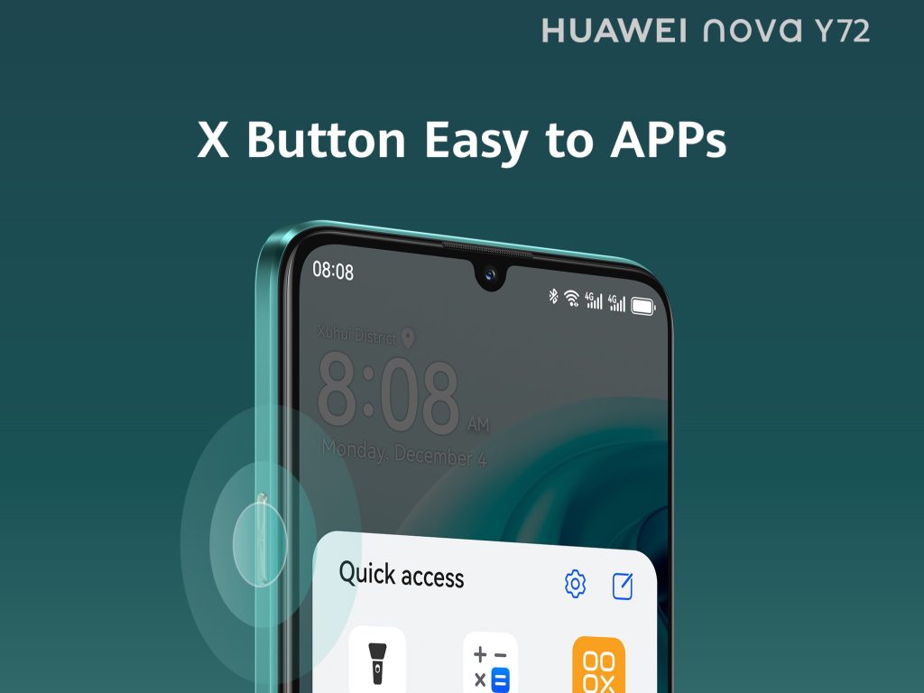HUAWEI nova Y72: Efficiency In Your Pocket With The X Button