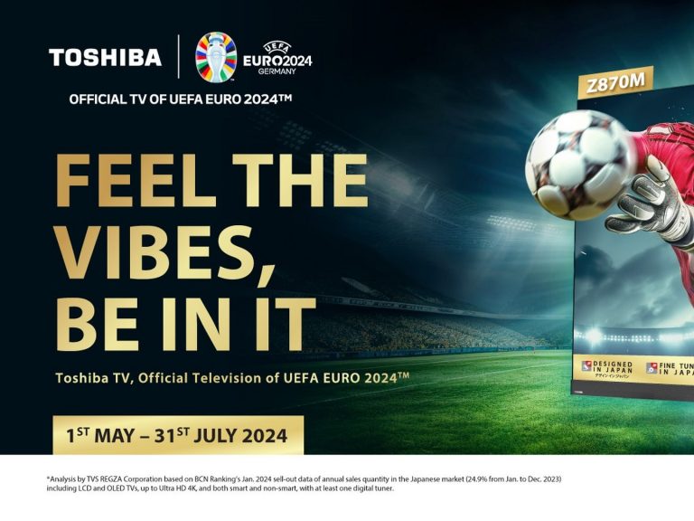 Toshiba TV EURO 2024 Feel The Vibes, Be In It cover