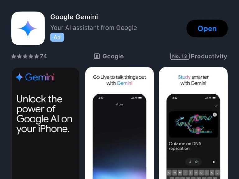 Gemini Live on iPhone cover