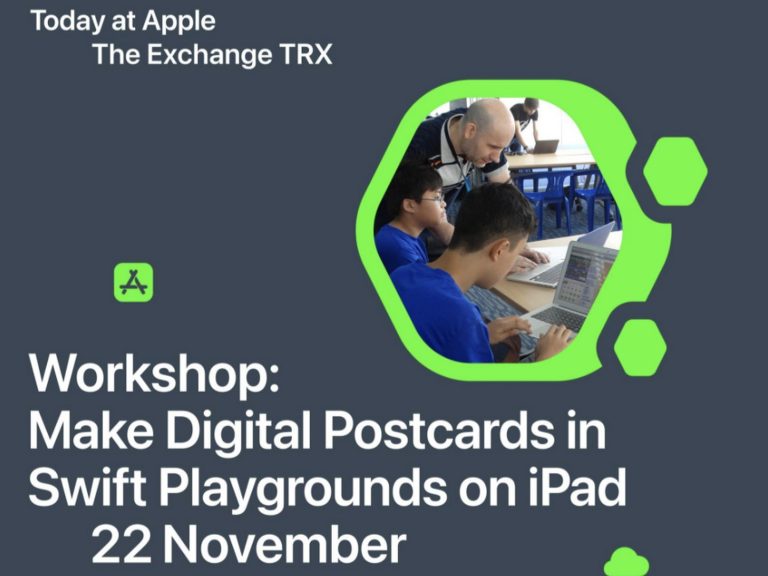 Today at Apple Swift Playgrounds and GarageBand
