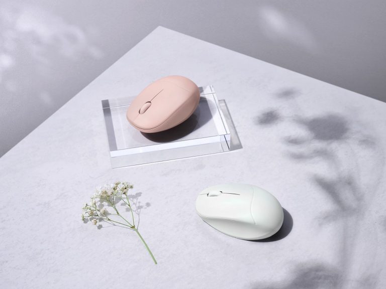 ASUS Fragrance Mouse MD101 (Iridescent White, Rose Clay)