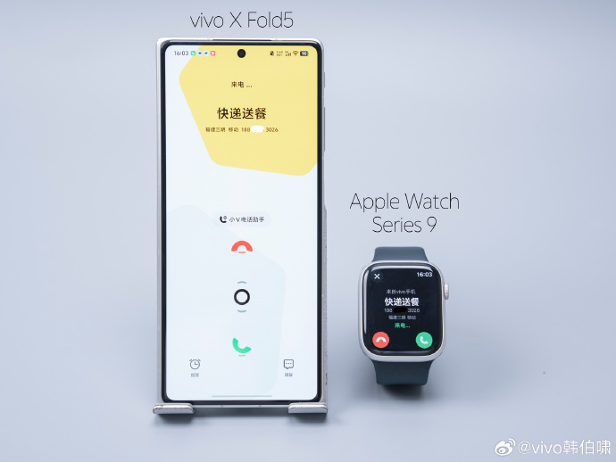 vivo Fold 5 X Apple Watch