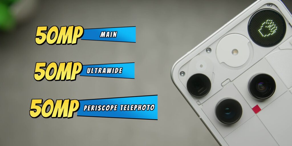Nothing Phone (3) rear cameras