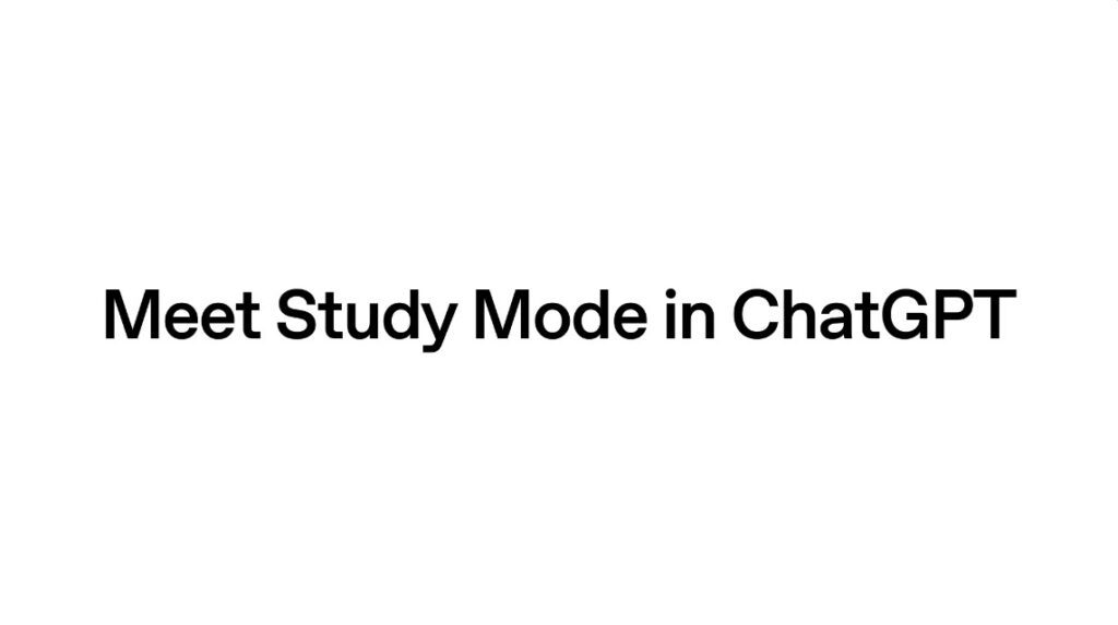 ChatGPT Study Mode