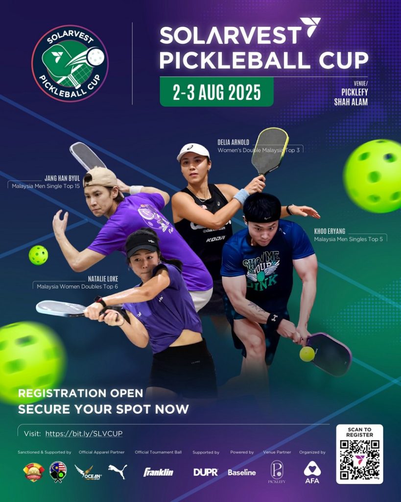 Solarvest Pickleball Cup 2025 Official Poster