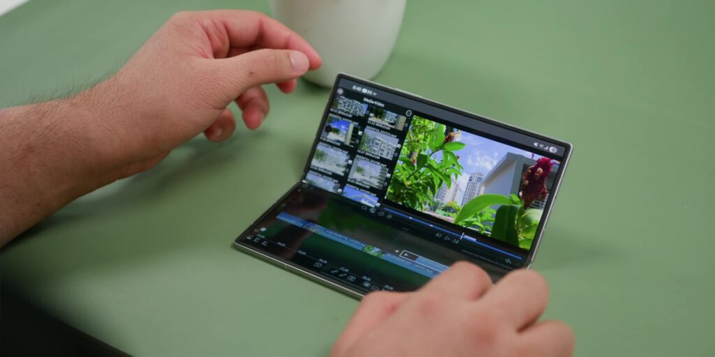 Samsung Galaxy Z Fold7 video editing