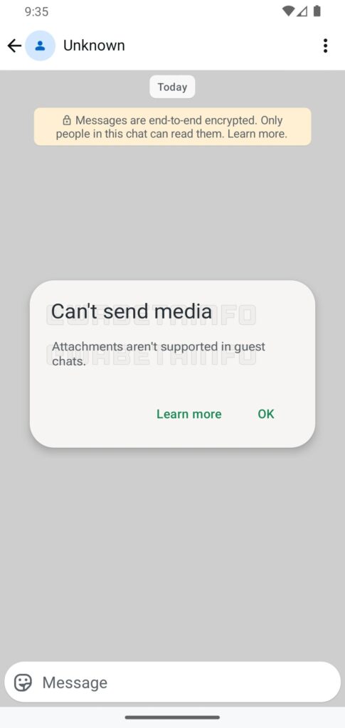 WhatsApp Guest Chats