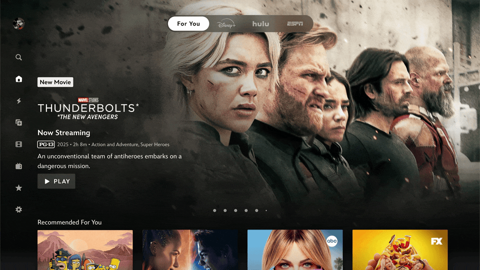 Disney+ Hulu Navigation