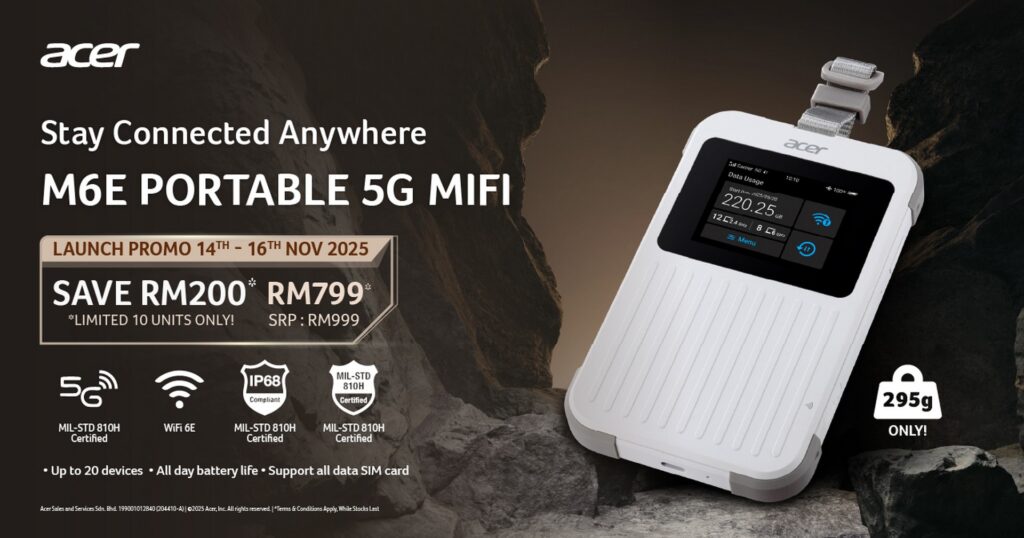 Acer M6E Portable 5G MiFi