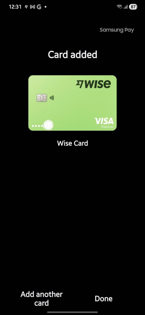 Wise Cards Now Officially Supported by Samsung Wallet in Malaysia 1 Wise Samsung Wallet Card