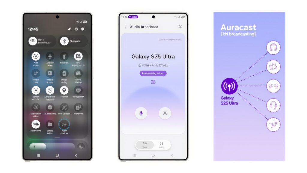 One UI 8.5 Audio Broadcast