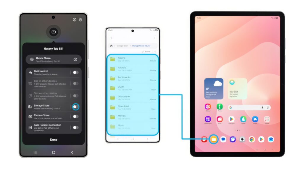 One UI 8.5 Storage Share