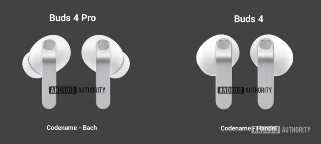 Samsung Galaxy Buds 4 Design Leak White