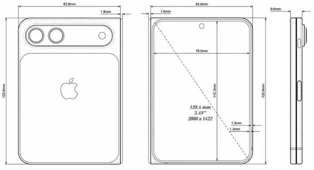 iPhone Fold CAD Files Leak 1