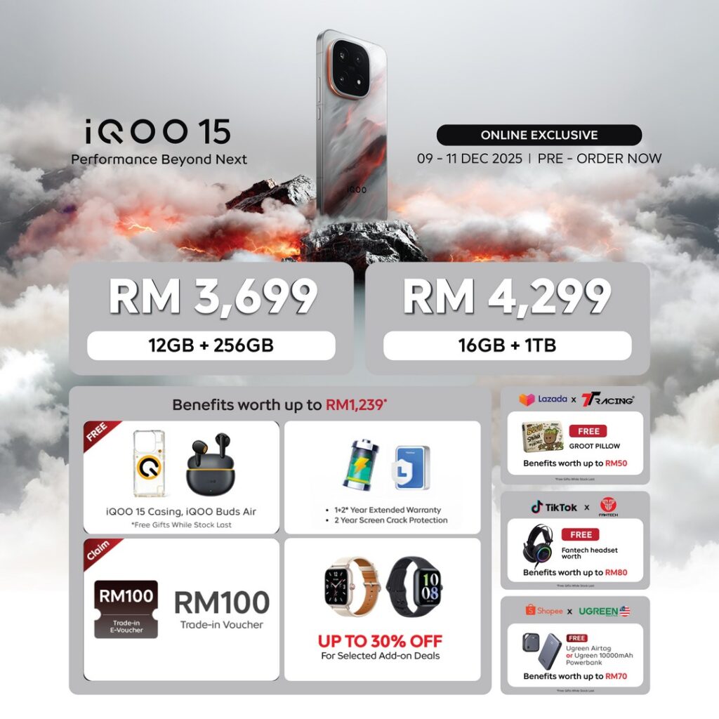 iQOO 15 Pre-order Online Exclusive