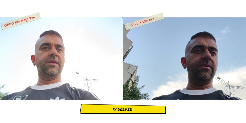 8.6 V 1x selfie