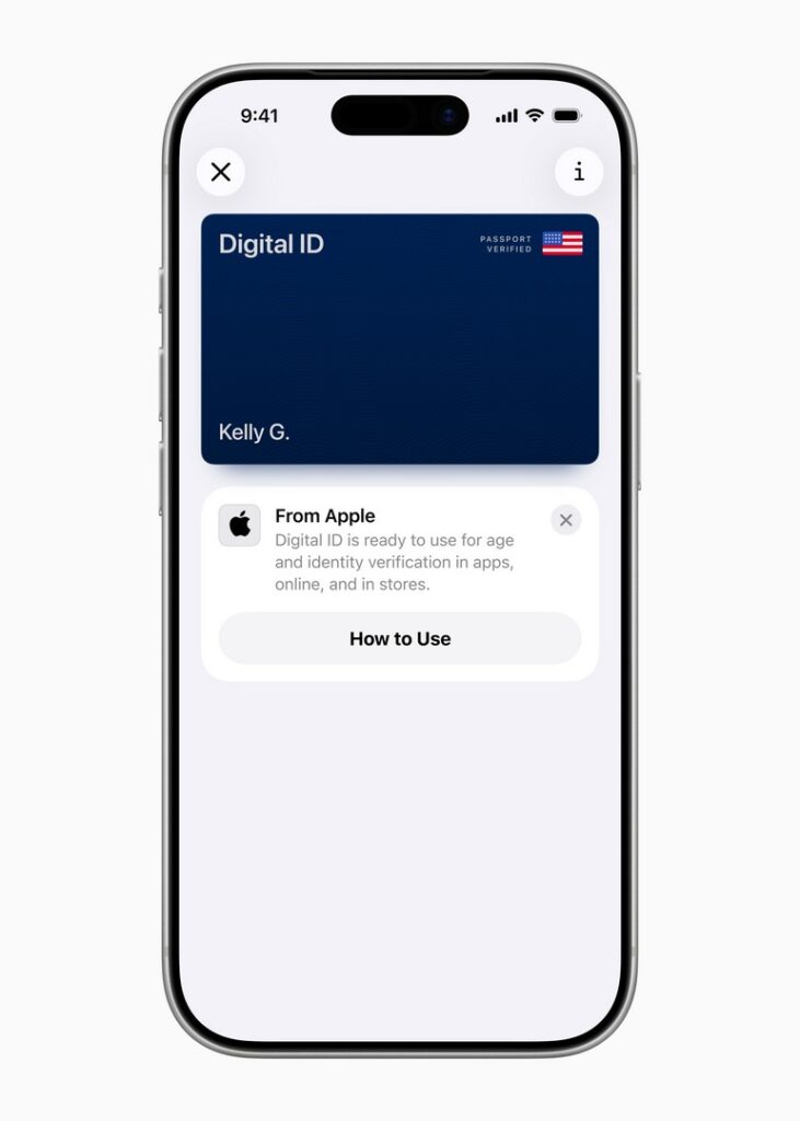 Apple services Apple Wallet Digital ID 01
