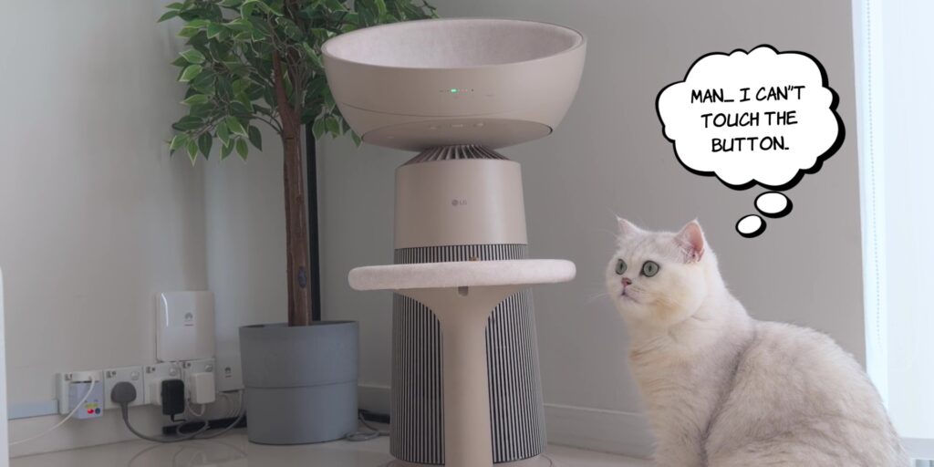 LG PuriCare™ AeroCatTower Air Purifier Review: 4-in-1 Solution! 4 1.5 cant touch