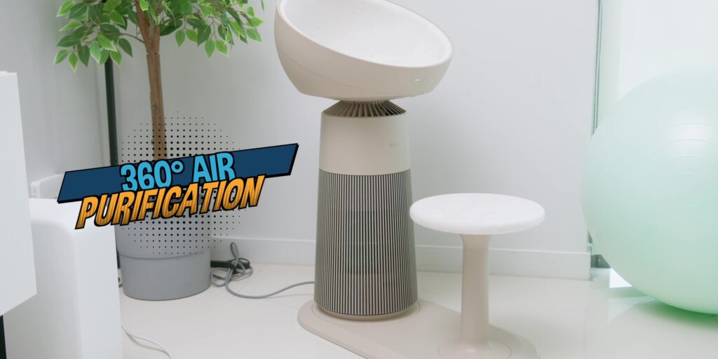 LG PuriCare™ AeroCatTower Air Purifier Review: 4-in-1 Solution! 7 2.2 360 air purification