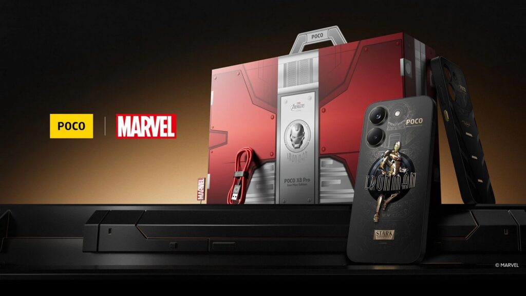 poco x8 pro iron man edition full set
