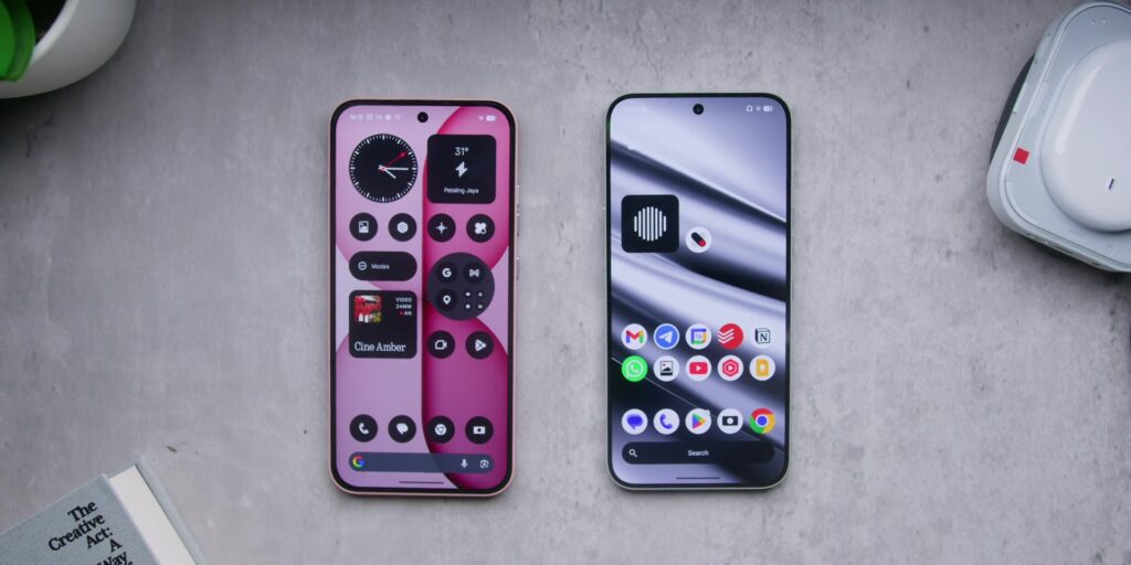 Nothing Phone (4a) Pro: RM300 ($75) More. But Is It Actually Worth It? 11 Side-by-side comparison of the Phone (4a) Pro screen versus the standard Phone (4a).