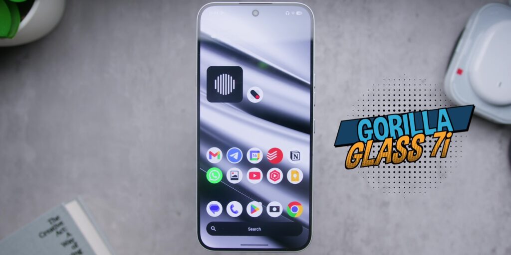 Nothing Phone (4a) Pro: RM300 ($75) More. But Is It Actually Worth It? 12 Branding graphic for the durable Gorilla Glass 7i protection used on the display.