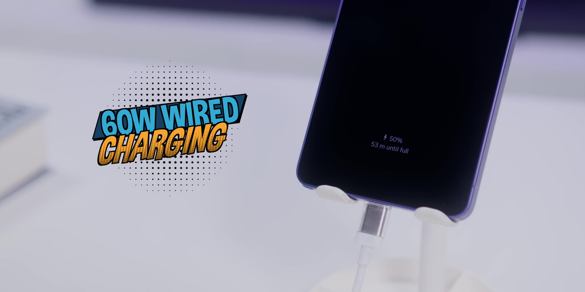 60W fast wired charging indicator on the Galaxy S26 Ultra.