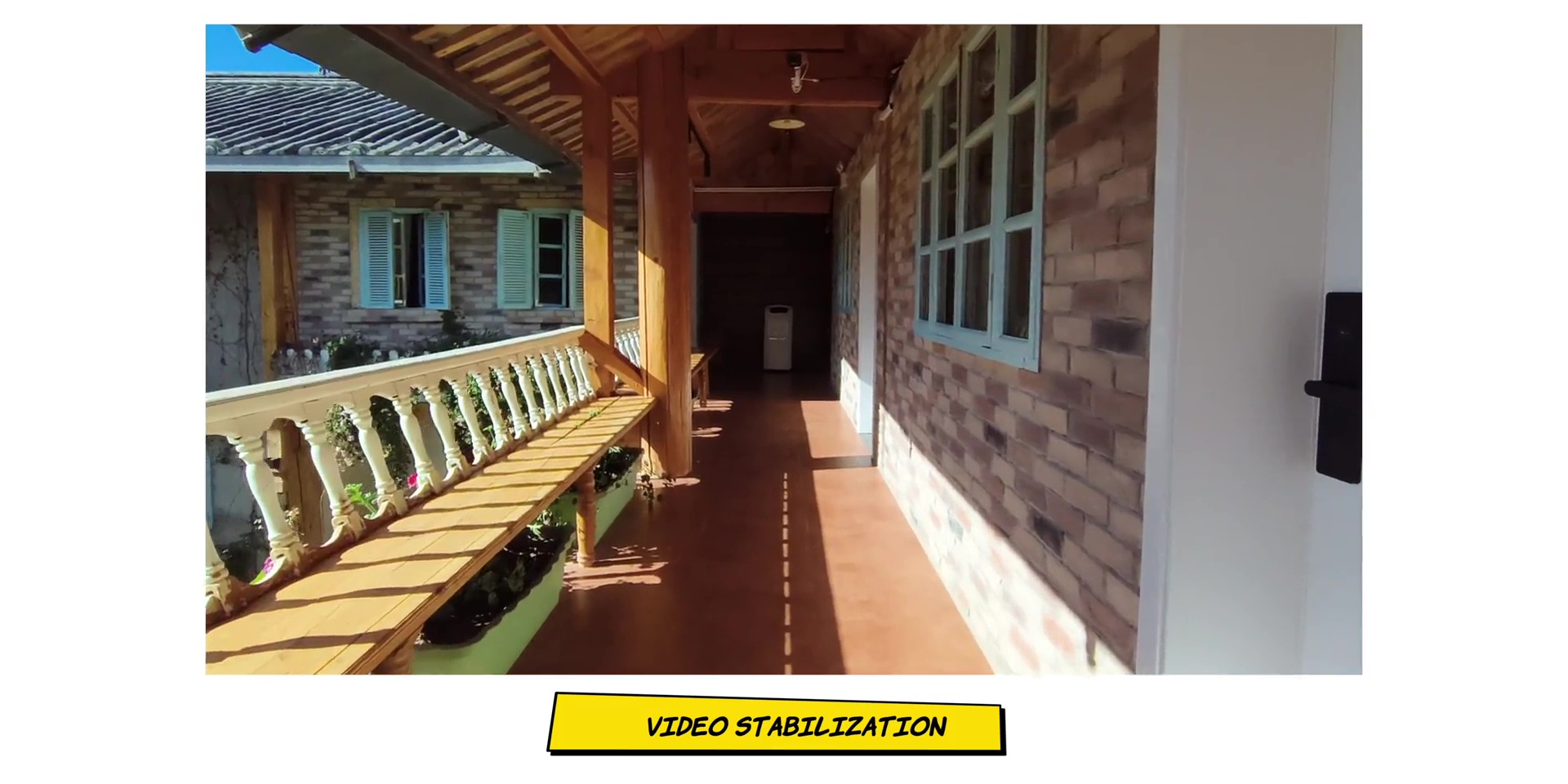 CIPA-rated video stabilization footage demonstration.