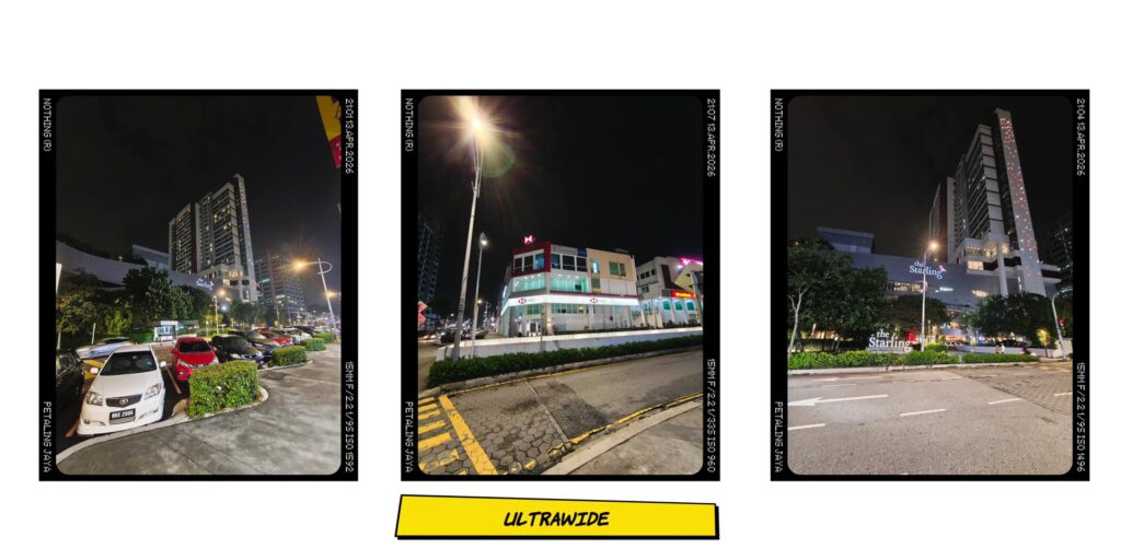 Nothing Phone (4a) Pro: RM300 ($75) More. But Is It Actually Worth It? 29 Nighttime cityscape photo captured using the ultrawide-angle lens.