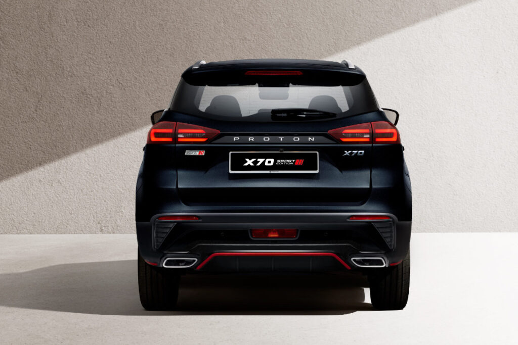 The Stealth SUV: Proton Drops the 2026 X70 Sport Edition (SE) 4 Proton X70 Sport Edition rear view