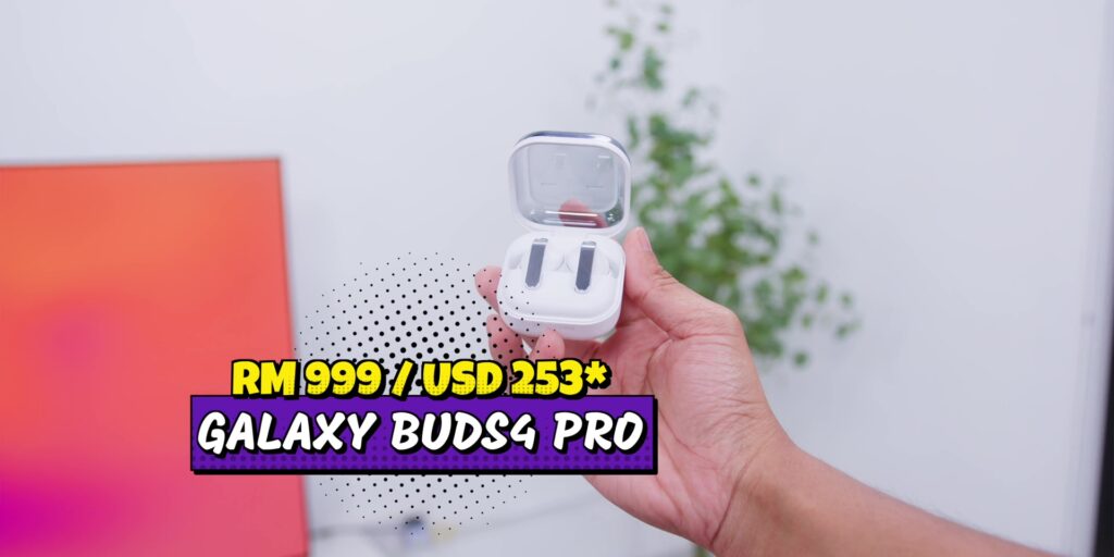 Pricing graphic showing the MSRP for the Samsung Galaxy Buds4 Pro.