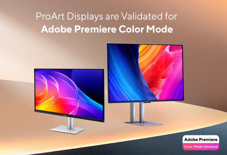 ASUS ProArt Displays are now validated for Adobe Premiere Color Mode
