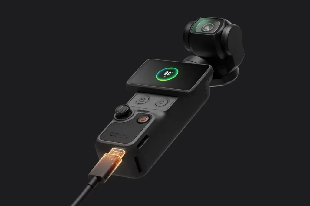 DJI Osmo Pocket 4 charging