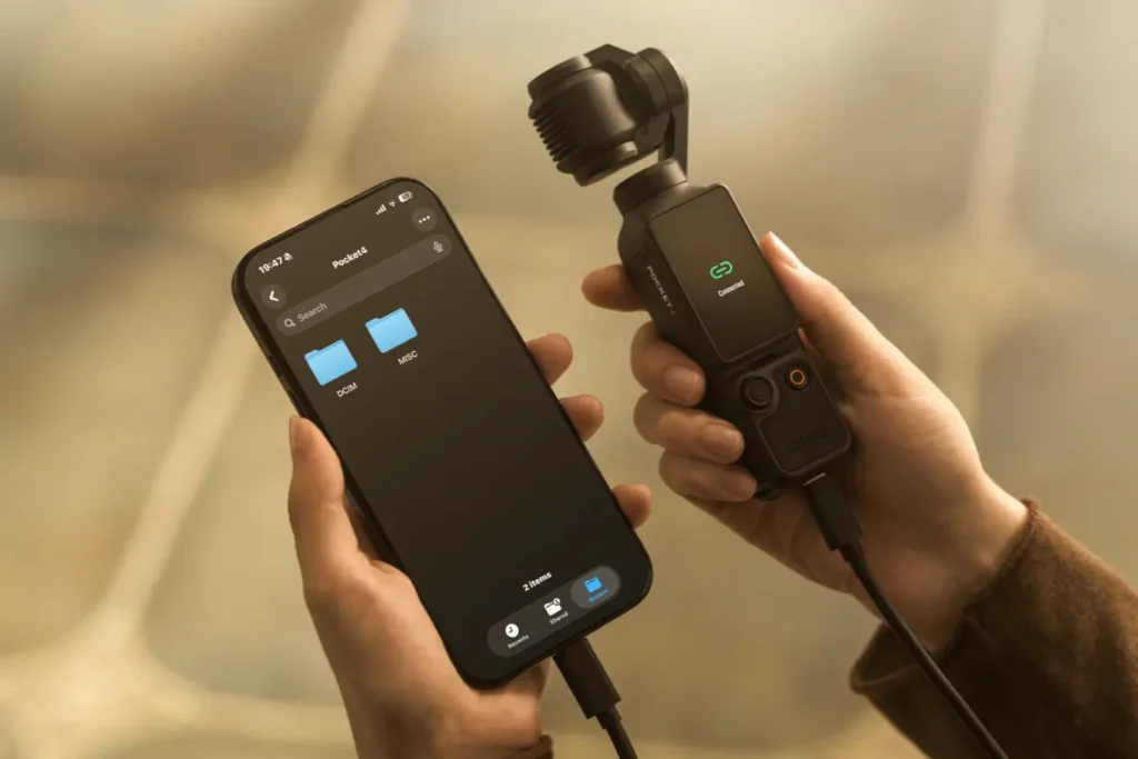 DJI Osmo Pocket 4 audio
