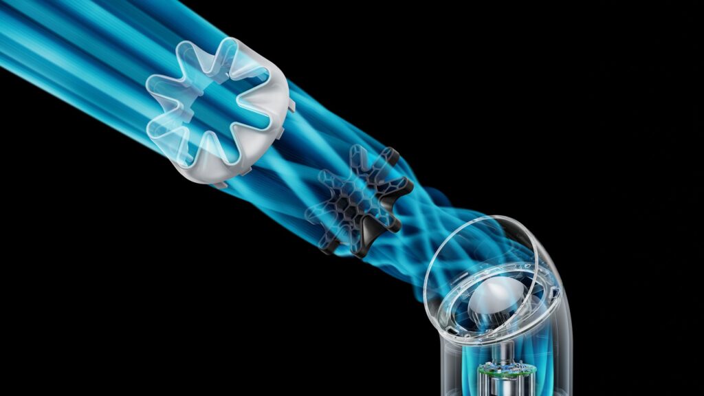 Dyson Hushjet Mini Cool Fan star-shaped nozzle