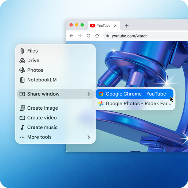 Google Gemini for Mac contextual