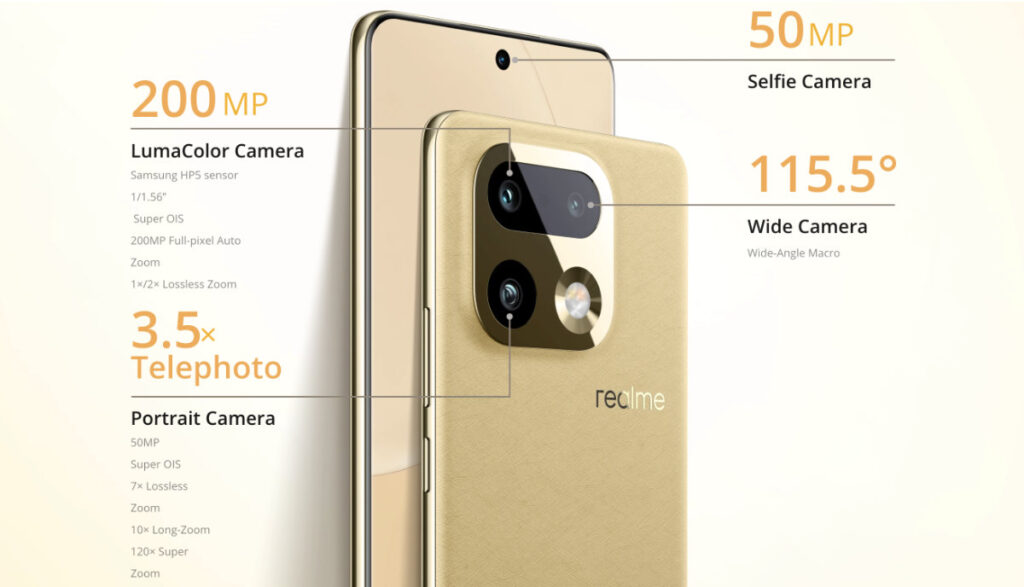 realme 16 Pro+ camera specs