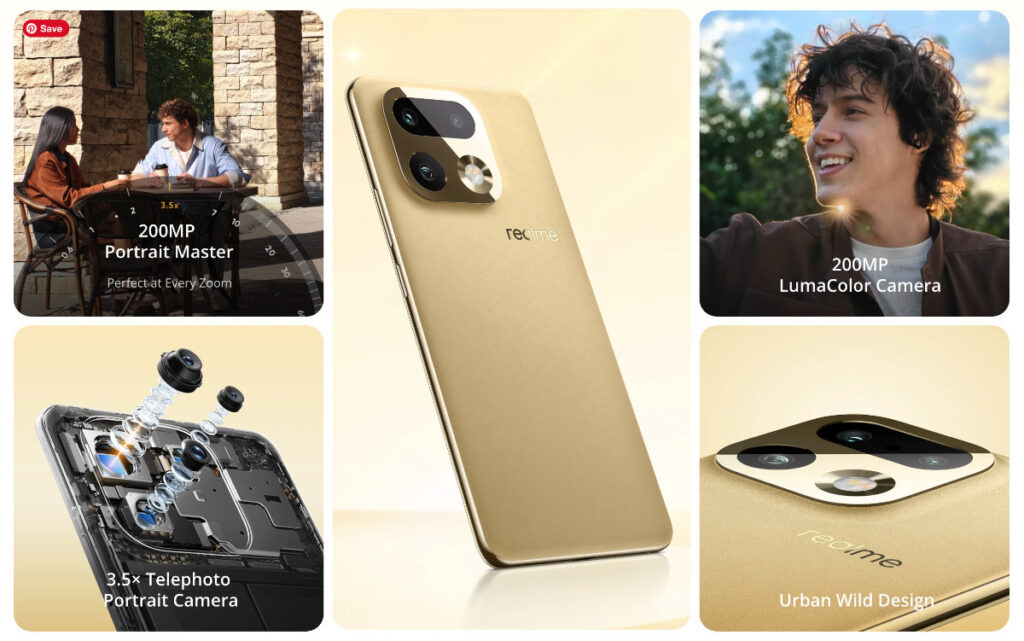 realme 16 Pro+ specs bento