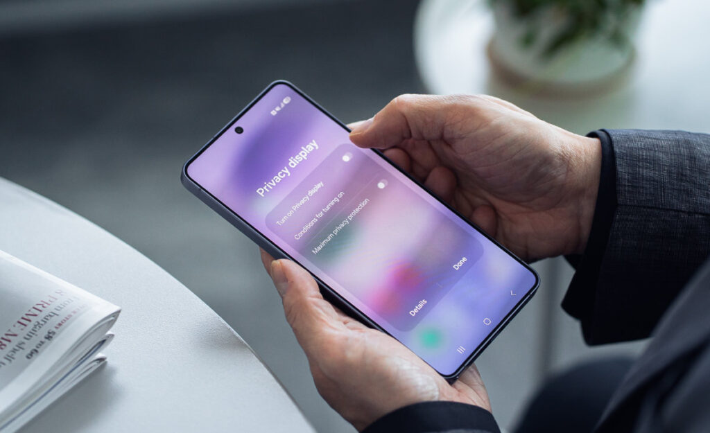 Samsung Malaysia President Charles Kim Privacy display
