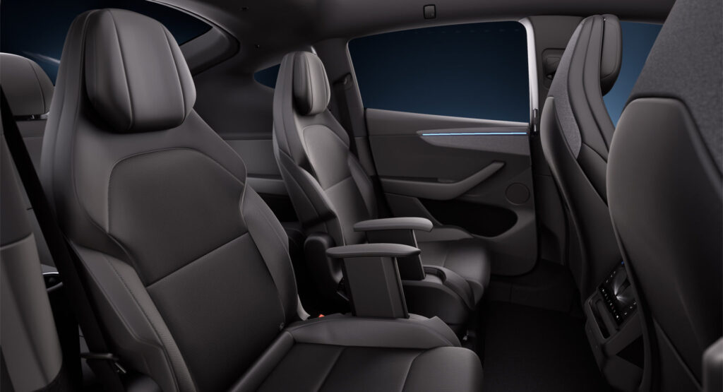 Tesla Model Y L interior cabin Stealth Grey