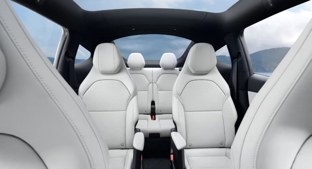 Tesla Model Y L interior cabin white