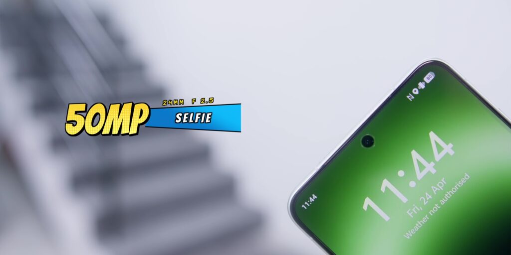Specification breakdown of the front-facing selfie camera on the vivo X300 Ultra.