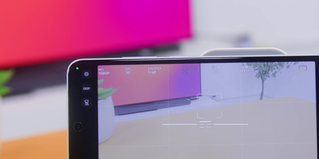 Interface of the Pro Video mode in the vivo X300 Ultra camera app showing manual controls details