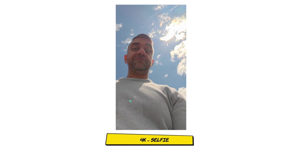 Sample frame from 4K video recorded using the vivo X300 Ultra front camera directly at the Sun