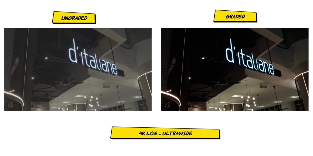 Ultrawide night video in Log format for post-production on the vivo X300 Ultra.